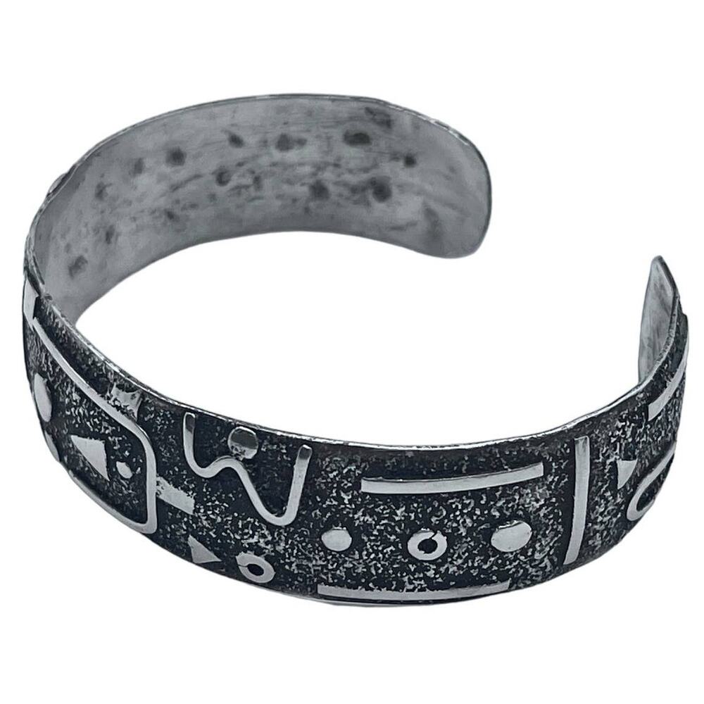 Vintage Israel Silver 925 Cuff Bracelet